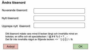Ändra lösenord