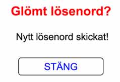 Nytt lösenord skickat!