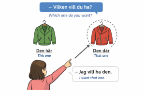 Vilken vill du ha? Jag vill ha den.